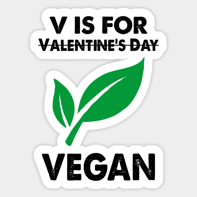 V Is For Vegan Sticker by Amineharoni